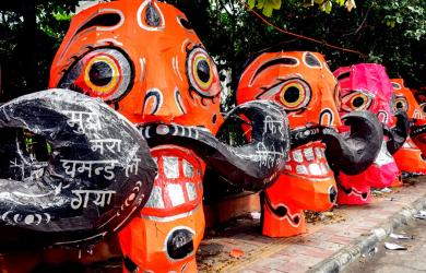 Ravana Is Ready for Dussehra