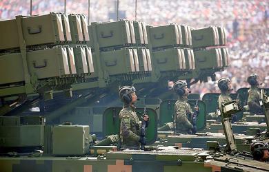 China displays new missiles, weapons as Xi hosts Putin, Kim