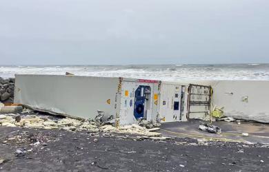 Alert as 3 suspicious containers wash ashore near Mumbai