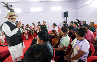 Modi meets displaced Kukis, Meiteis in 1st Manipur visit since unrest