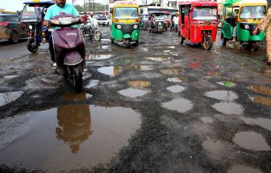 Potholes are everywhere, outside PM's house too: Shivakumar