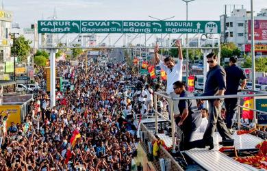 'I am like your son': Vijay reaches out to stampede victims' families
