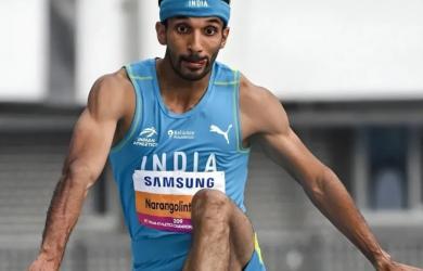 Abdulla Aboobacker wins triple jump gold