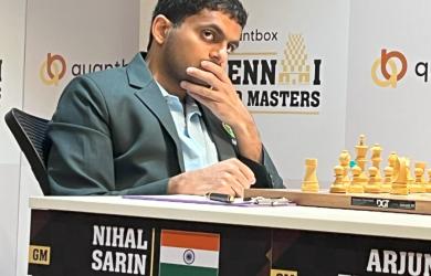 Chennai Grand Masters: Nihal Sarin shocks Arjun Erigaisi