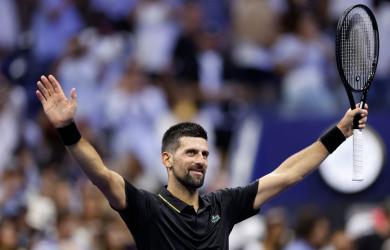 US Open PIX: Djokovic overcomes time violation, Tien to advance