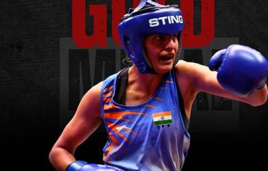 Jaismine Lamboria makes history with World Boxing gold