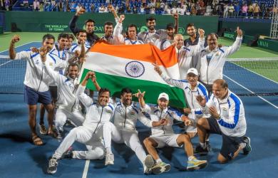 India's Davis Cup Heroes Felicitated After Dutch Win