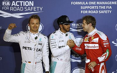 Hamilton beats Rosberg to Bahrain pole position