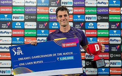 Cummins 'most surprised' by his 15-ball 56 in KKR win
