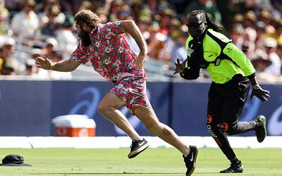 Did Security Catch Gabba Pitch Invader?