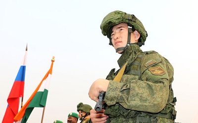Indian Army team joins Russian military drill