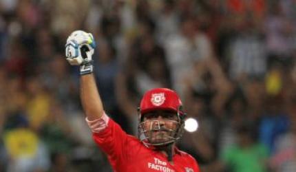 Sehwag's blazing ton powers Kings XI into IPL final