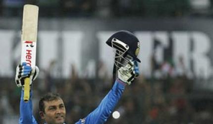 Sehwag creates history with 219 as India clinch ODI series