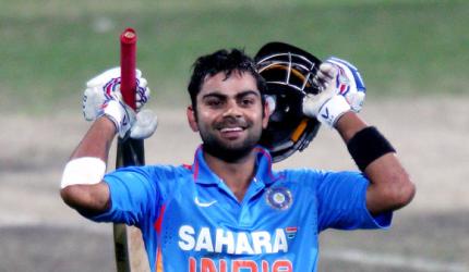 Stats highlights: Kohli hits first century as India captain