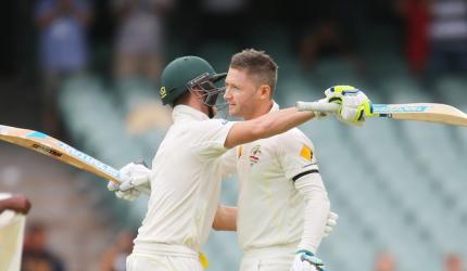 Injured Clarke inspires Australia with gutsy hundred