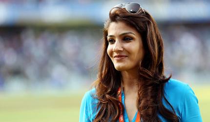 Ravishing Raveena makes IPL 'debut' at Wankhede