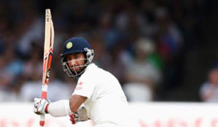 Pujara fails on County debut, dismissed for seven