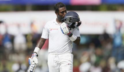 PHOTOS: Mathews hits ton but India power ahead on Day 3