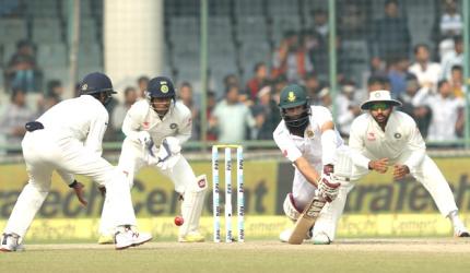 Fourth Test: South Africa stonewall at Kotla after Rahane ton