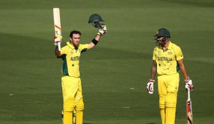 PHOTOS: Warner, Maxwell tons expose India's bowling frailties