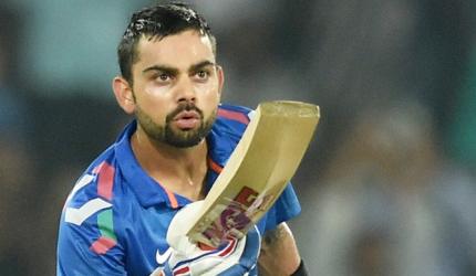 Faulkner misses run-out, Kohli asks why are you 'fast asleep'