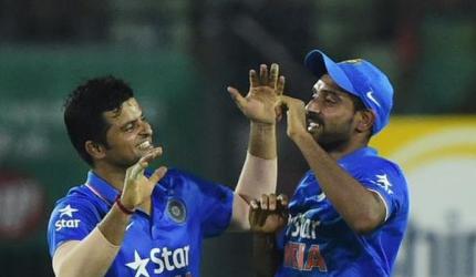 Raina's all-round show helps India thrash Bangladesh