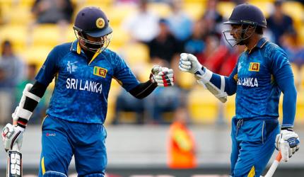 Thirimanne, Sangakkara score tons to thrash England