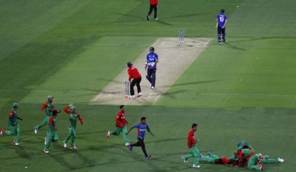 PHOTOS: Bangladesh stun England to enter quarter-finals