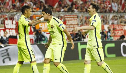 Champions League: Barca's 'MSN' network working seamlessly