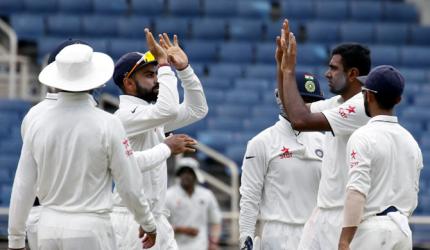 Five-star Ashwin helps India dominate Day 1 vs West Indies