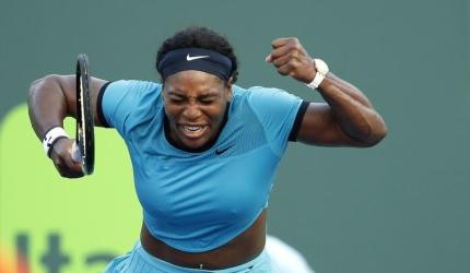 Serena Williams takes another step to ninth Miami title