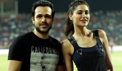 SPOTTED! Emraan Hashmi, Nargis Fakhri at IPL match