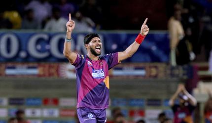 IPL PHOTOS: Pune dampen Delhi's hopes in rain-hit match