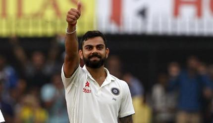 PHOTOS: Careful Kohli hits first century of series as India dominate