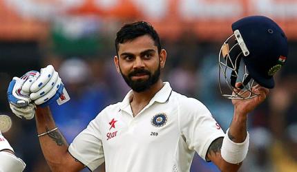 Kohli's century puts India in control on Day 1