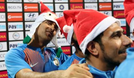 PIX: Team India celebrates Christmas in style