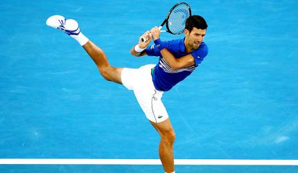 PHOTOS: Djokovic through to semis after Nishikori retires