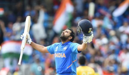 Ton-up Rohit sets World Cup record