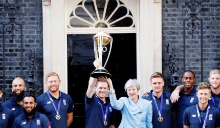 British PM hosts World Cup champs