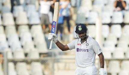 PHOTOS: Mayank leads India's fightback with ton 