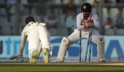 PICS: India poised for thumping win over New Zealand