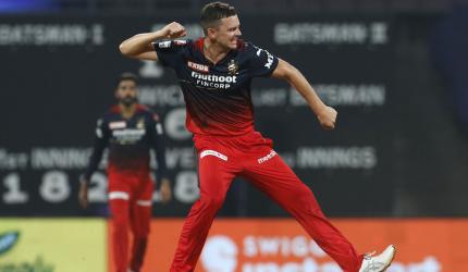 IPL PIX: Hazlewood shines as RCB down Lucknow