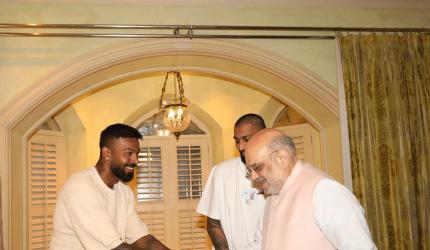 Hardik meets Home Minister Shah ahead of SL series