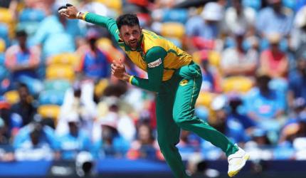 Maharaj suffers injury setback ahead of crucial series