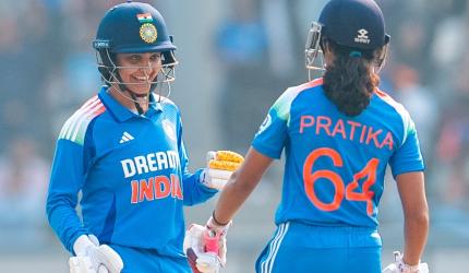 Smriti, Pratika, Harleen shine as India pile up 281/7