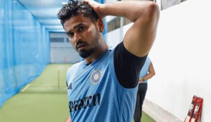 Shreyas gifts boots to net bowler in Dubai