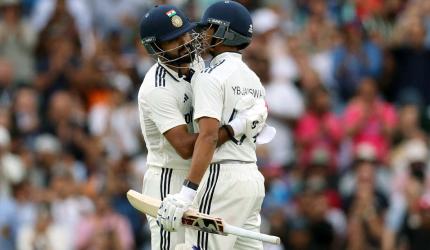 PIX: India Take Command As Akash, Jaiswal Hit Fifties