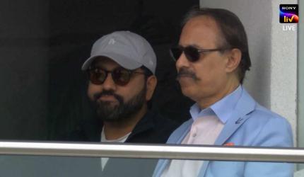 Surprise! Rohit makes unexpected appearance at Oval