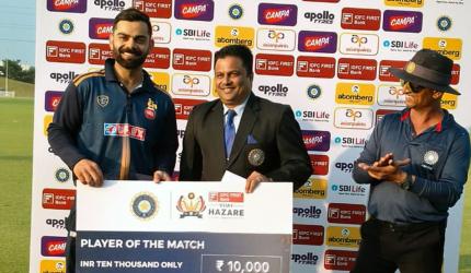 Vijay Hazare: Kohli, Pant shine as Delhi down Gujarat