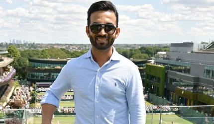 PIX: Rahane Makes Surprise Wimbledon Appearance!